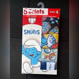 Boys' Smurfs 5pk Briefs Size 4